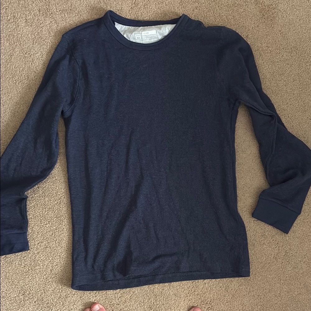 Avalanche Men's Long Sleeve Tee - Navy Blue